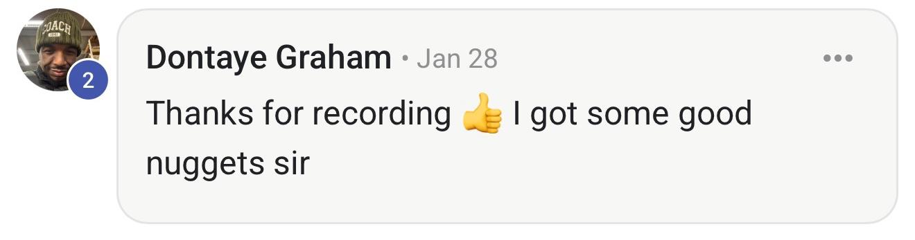 Community feedback